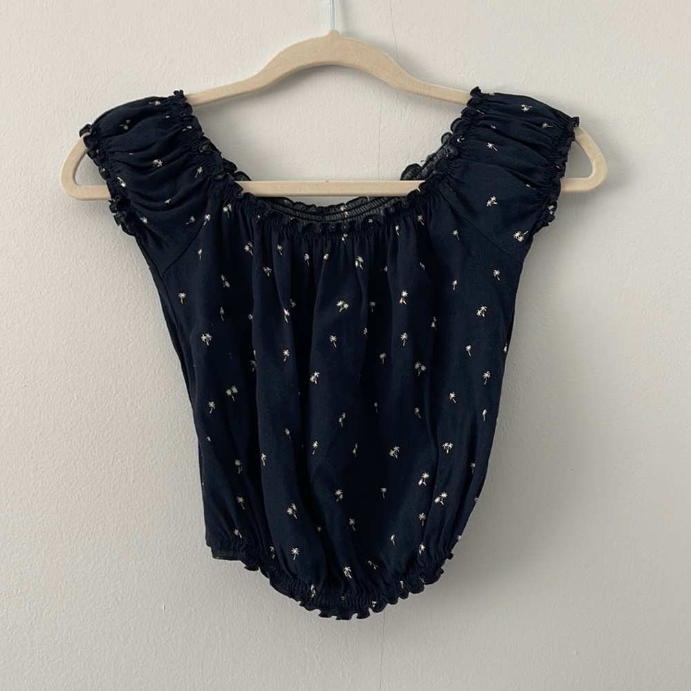 Brandy Melville Palm Tree Blouse